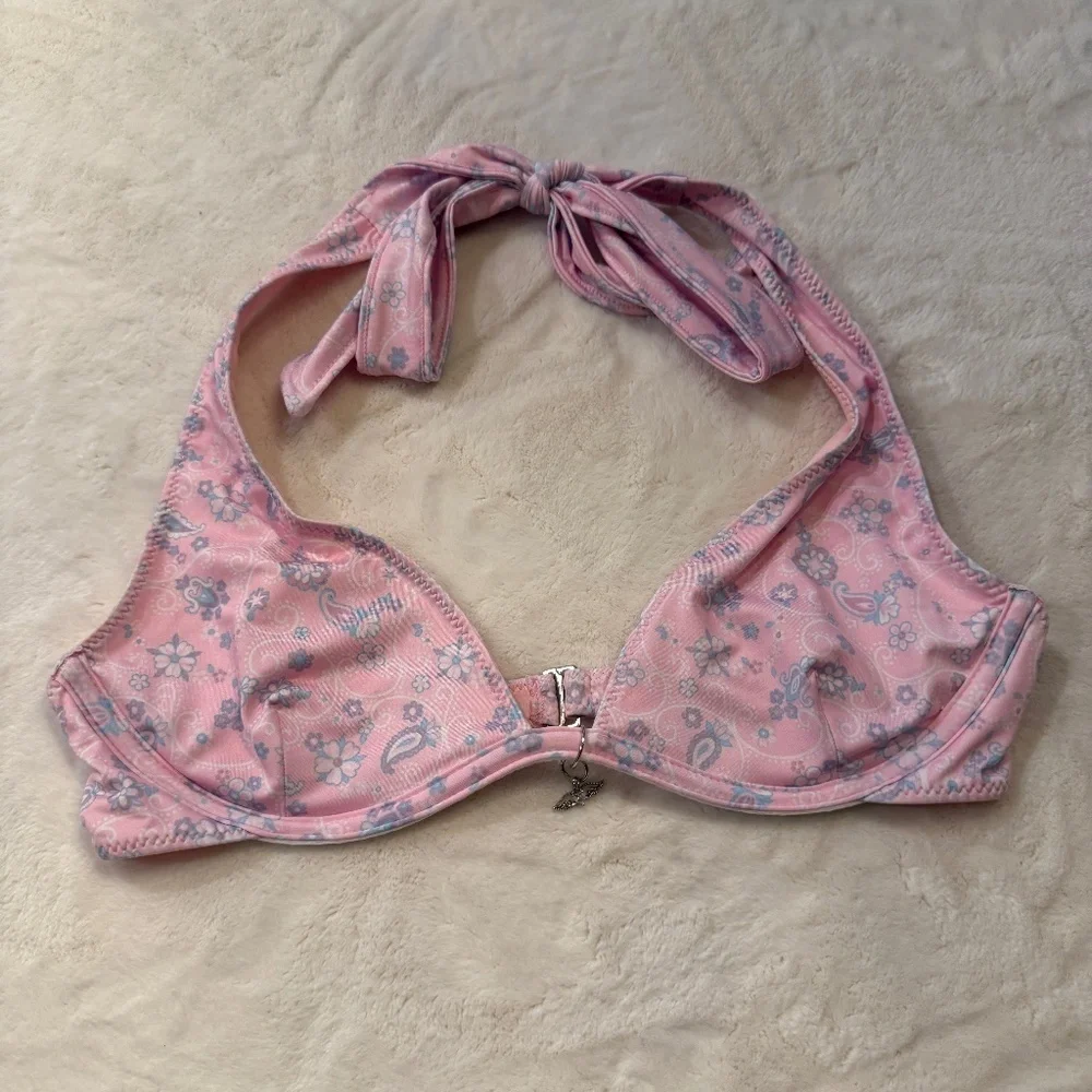 New! Frankies Bikinis Victorias Secret Estella Paisley Bikini Top 31035